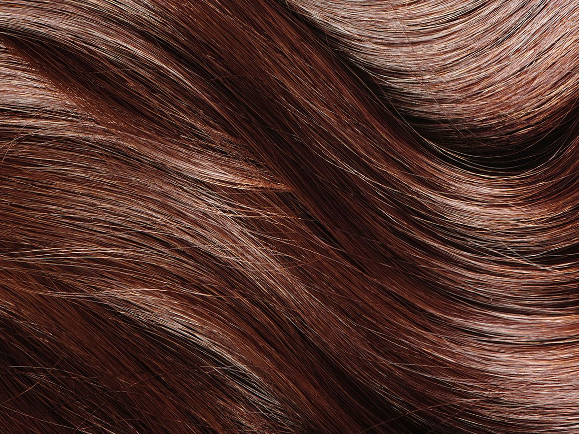 Braune Haare - Nahaufnahme