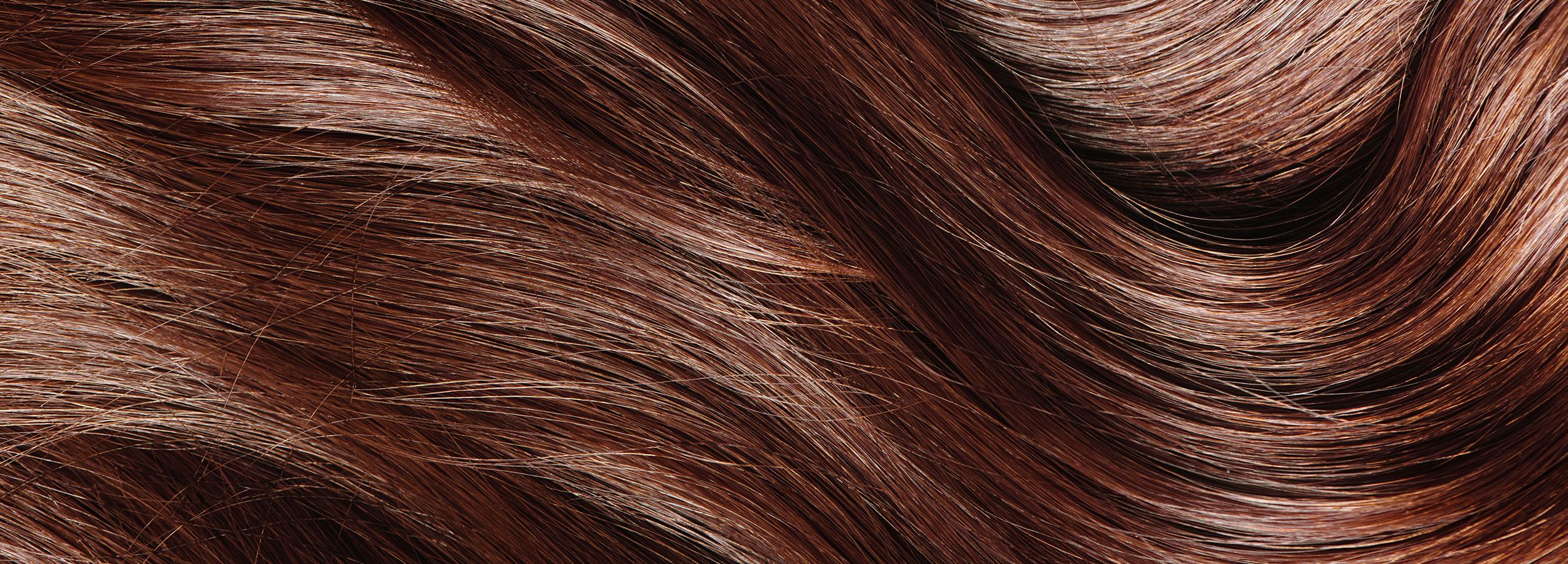 Braune Haare - Nahaufnahme